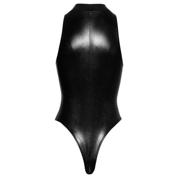 Noir - bodi z vzorcem kačje kože (črna) - XL