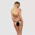 Obsessive - žensko body s trakovi - črna - S/M