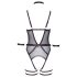 Cottelli Bondage - Odprti bodiji in zapestne vezi (črna) - XL