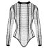 Cottelli - črtasto odprto body (črna) - S-L