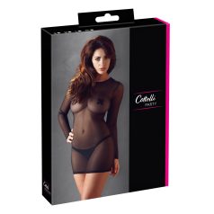 Cottelli - prosojna obleka - črna