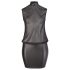 Cottelli Plus Size - bleščeča šifonska obleka (črna) - 2XL