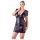 Cottelli Plus Size - Čipkasta obleka z mašnjico (črna) - 4XL