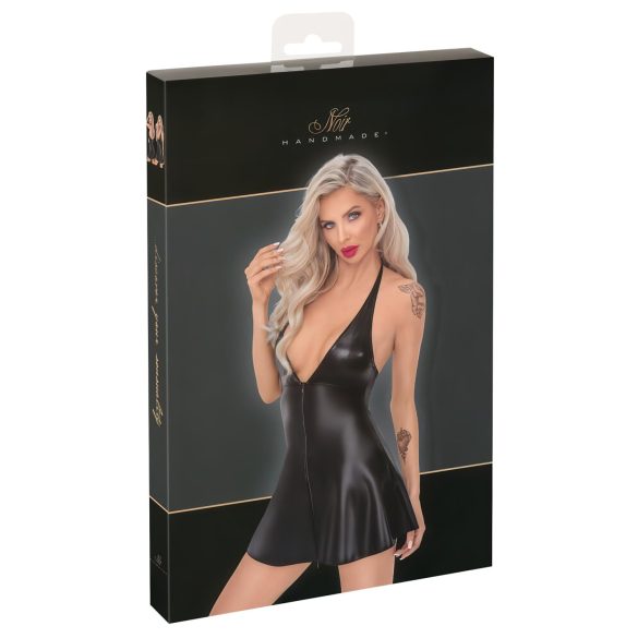 Noir - mini obleka z vzorcem kačje kože (črna) - M