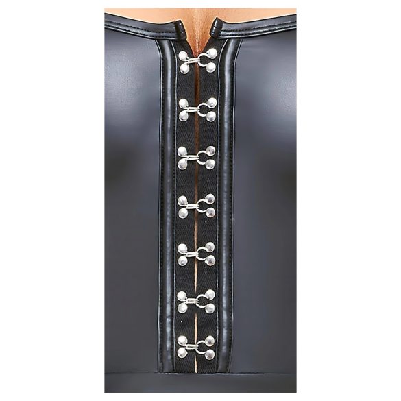 Cottelli - bleščeča mini obleka z naborki - črna