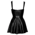 Noir - spredaj vezana mini obleka (črna)