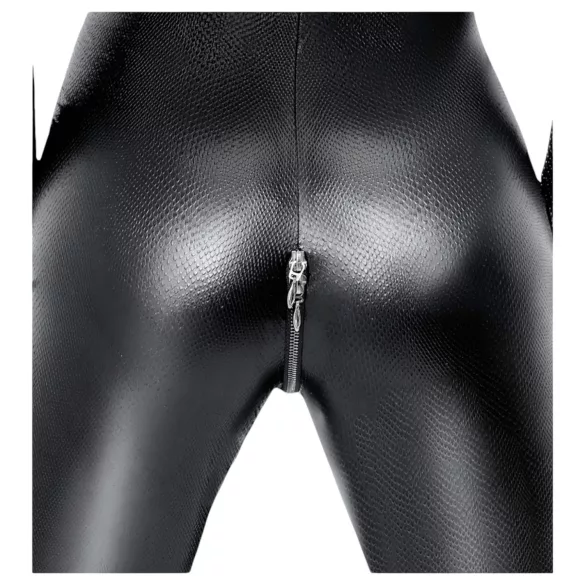 Noir - pajkice catsuit - kačji vzorec - črna - M