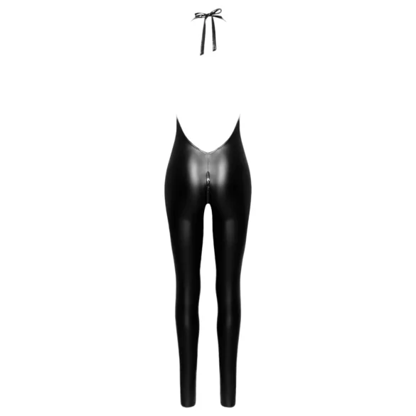 Noir - črn pajac z naramnicami - XL