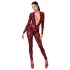 Noir Kink Royal - prosojen catsuit - rdeča - L