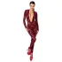 Noir Kink Royal - prosojen catsuit - rdeča - L