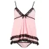 Cottelli - Babydoll - prosojna čipka - črna - L