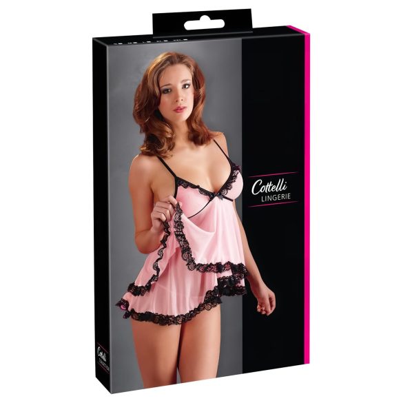 Cottelli - Sladka, čipkasta zapeljivka - babydoll - XXL