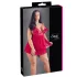 Cottelli Plus Size - babydoll iz čipke - rdeča - večja številka - 4XL