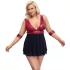Cottelli Bondage Plus Size - rdeč babydoll