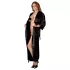 Cottelli - satenski kimono - črna - L/XL