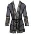 Poljubljiv - kratki kimono (črna) - L/XL