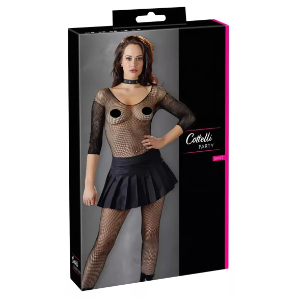 Cottelli - mini krilo z naborki - črna - M
