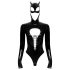Črni žamet - dolg rokav Batwoman bodi (črna) - M