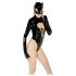 Črni žamet - dolg rokav Batwoman bodi (črna) - XL
