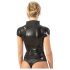 LATEX - z zadrgo, kratki rokavi, ženska majica (črna)