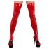 LATEX - ženske nogavice (rdeče) - L/XL