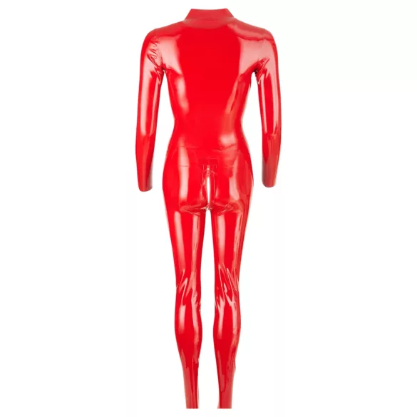 LATEX - ženski kombinezon z dolgimi rokavi - rdeča - L