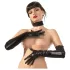 LATEX - dolge unisex rokavice - črna - lateks - L