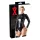 Latex - ženski body z dolgimi rokavi - črna - L
