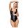 LATEX - popolnoma zadrga latex bodi (črna)