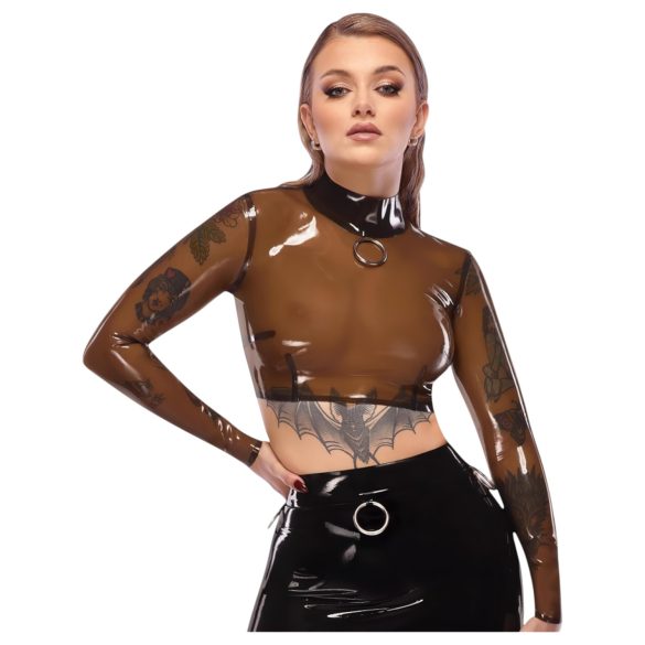 LATEX - prosojna lateks zgornji del (prosojno-črna) - S-L
