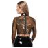 LATEX - prosojna lateks zgornji del (prosojno-črna) - S-L - 2XL