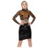 LATEX - prosojna lateks zgornji del (prosojno-črna) - S-L - 2XL