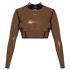 LATEX - prosojna lateks zgornji del (prosojno-črna) - S-L - 2XL