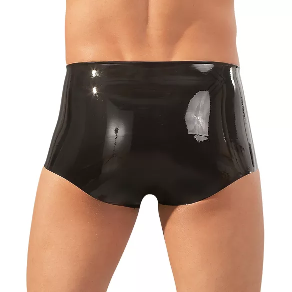 Latex boksar + penisni tulec (črn)