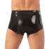 Latex boksar + penisni tulec (črn) - L/XL