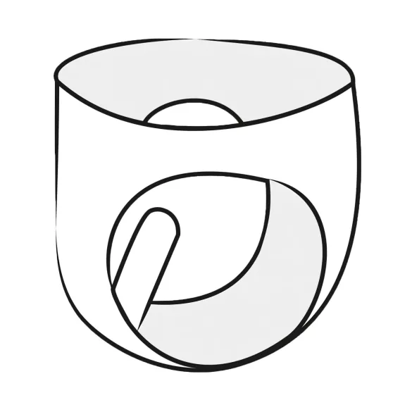 LATEX - ženske spodnjice s kondomom - črna