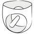 LATEX - moške spodnjice z notranjim penisom in analnim dildom (črne)