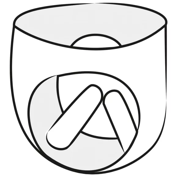 LATEX - ženske hlačke z napihljivima notranjima dildoma - črna 2 kosa