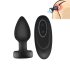 Mrow - svetleči analni vibrator z radiem (črn)