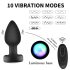 Mrow - svetleči analni vibrator z radiem (črn)