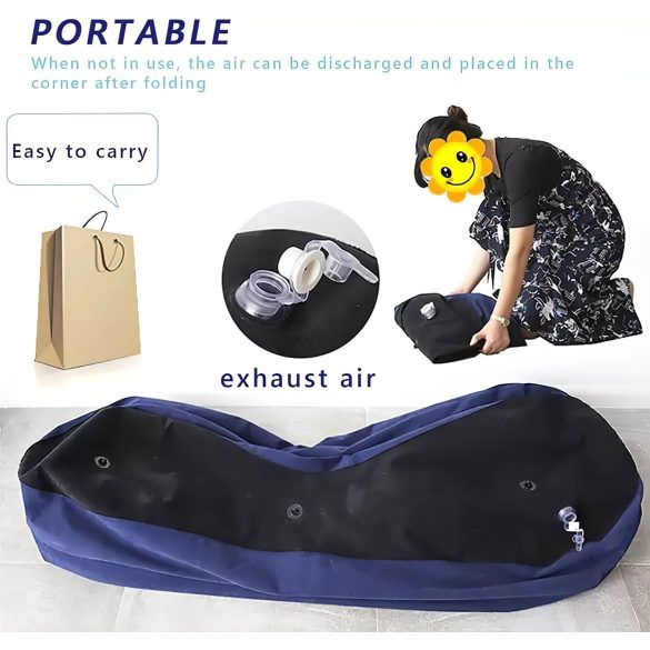 Magic Pillow - Napihljiv seks kavč - velik (moder)