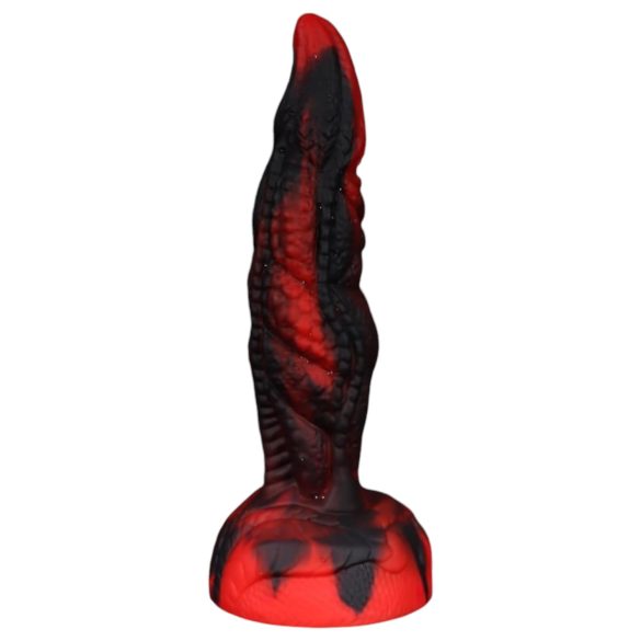 OgazR Hell Dong - rebrasti dildo - 20 cm (rdeča)