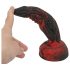 OgazR Hell Dong - rebrasti dildo - 20 cm (rdeča)