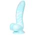 OgazR Morska kača - rebrasto dildo - 17 cm (modro-bela)