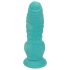 OgazR Morska kača - rebrasto dildo - 17 cm (modro-bela)