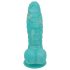 OgazR Morska kača - rebrasto dildo - 17 cm (modro-bela)