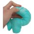 OgazR Morska kača - rebrasto dildo - 17 cm (modro-bela)