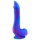 Inkipus - dildo s testisi - silikonski - 18 cm - modro-roza