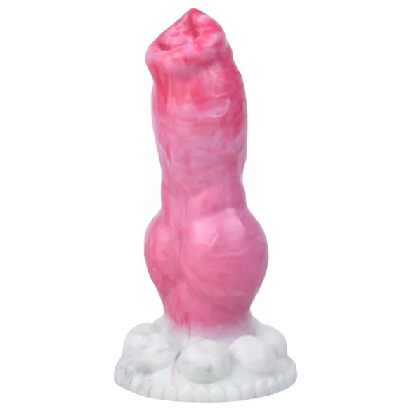 Animalorny Buldog - pasji dildo - 17 cm - roza
