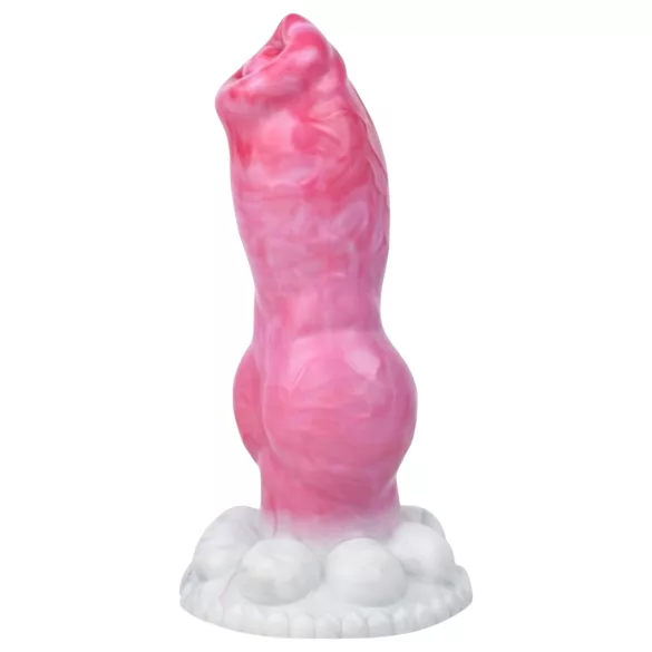 Animalorny Buldog - pasji dildo - 17 cm - roza
